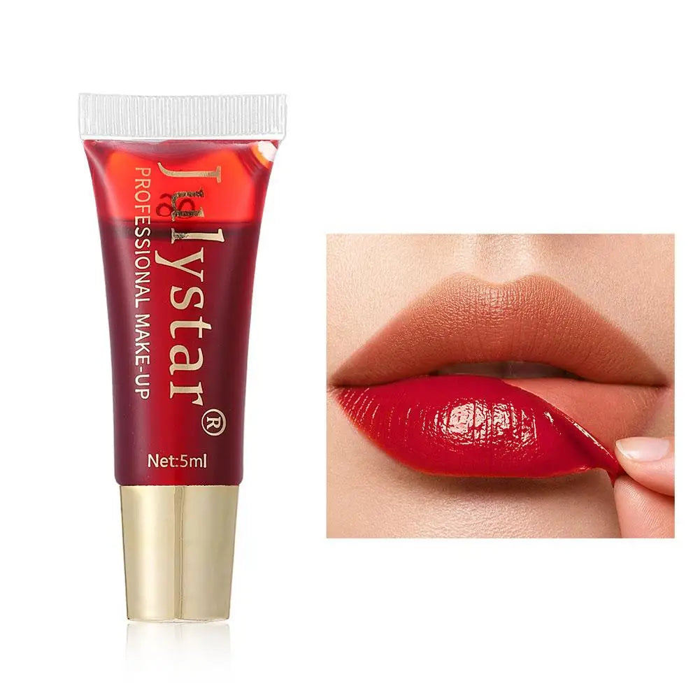 6-color Peel Off Lip Gloss Waterproof Long-lasting Black Red Tear-off Lipstick Liquid Non-stick Cup Moisturizer Lip Stain Makeup Qme 06 CN