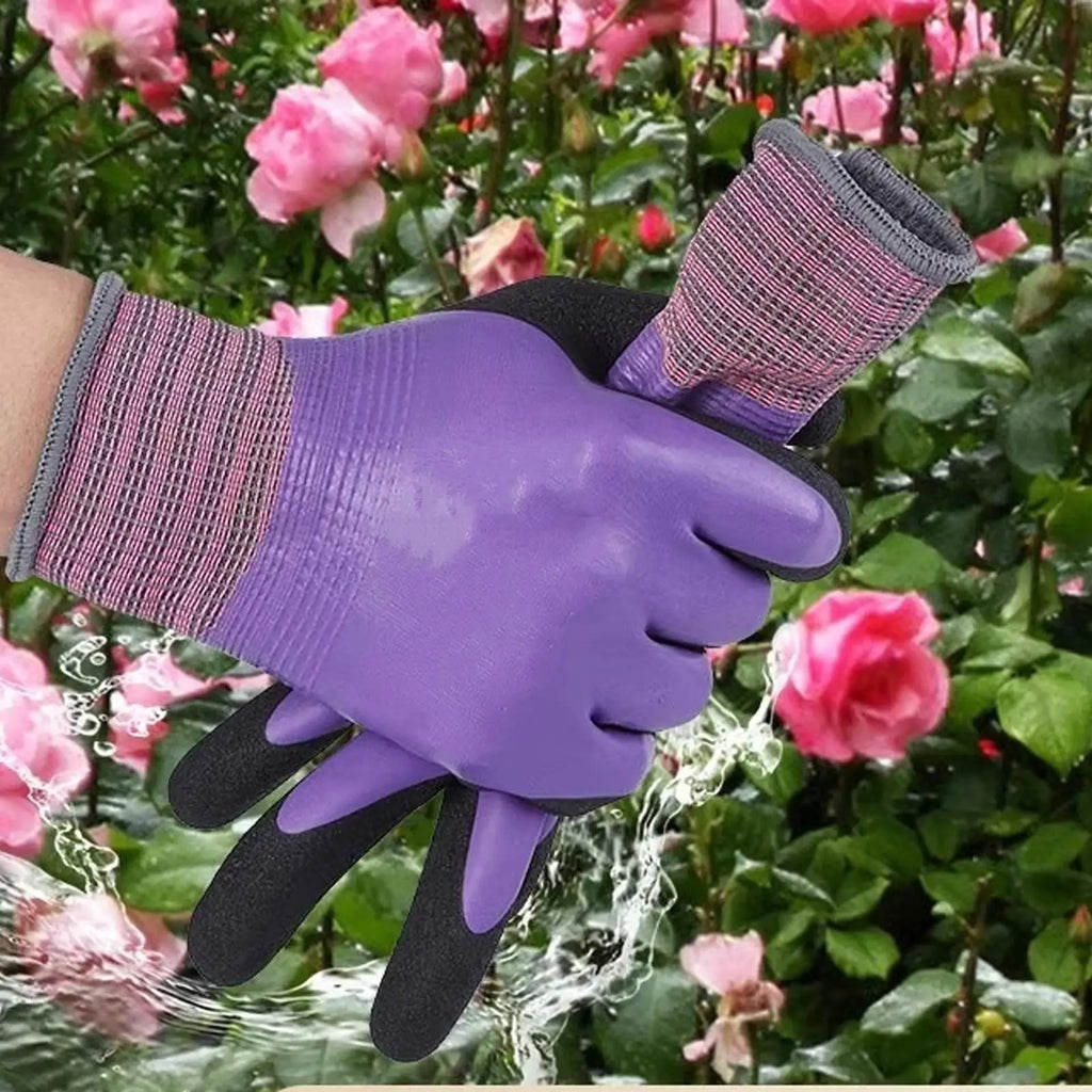 Latex Gloves protective work gloves Safety Work Gloves for Women Work Cleaning Kitchen Cooking Gardening Oven Seafood Qme