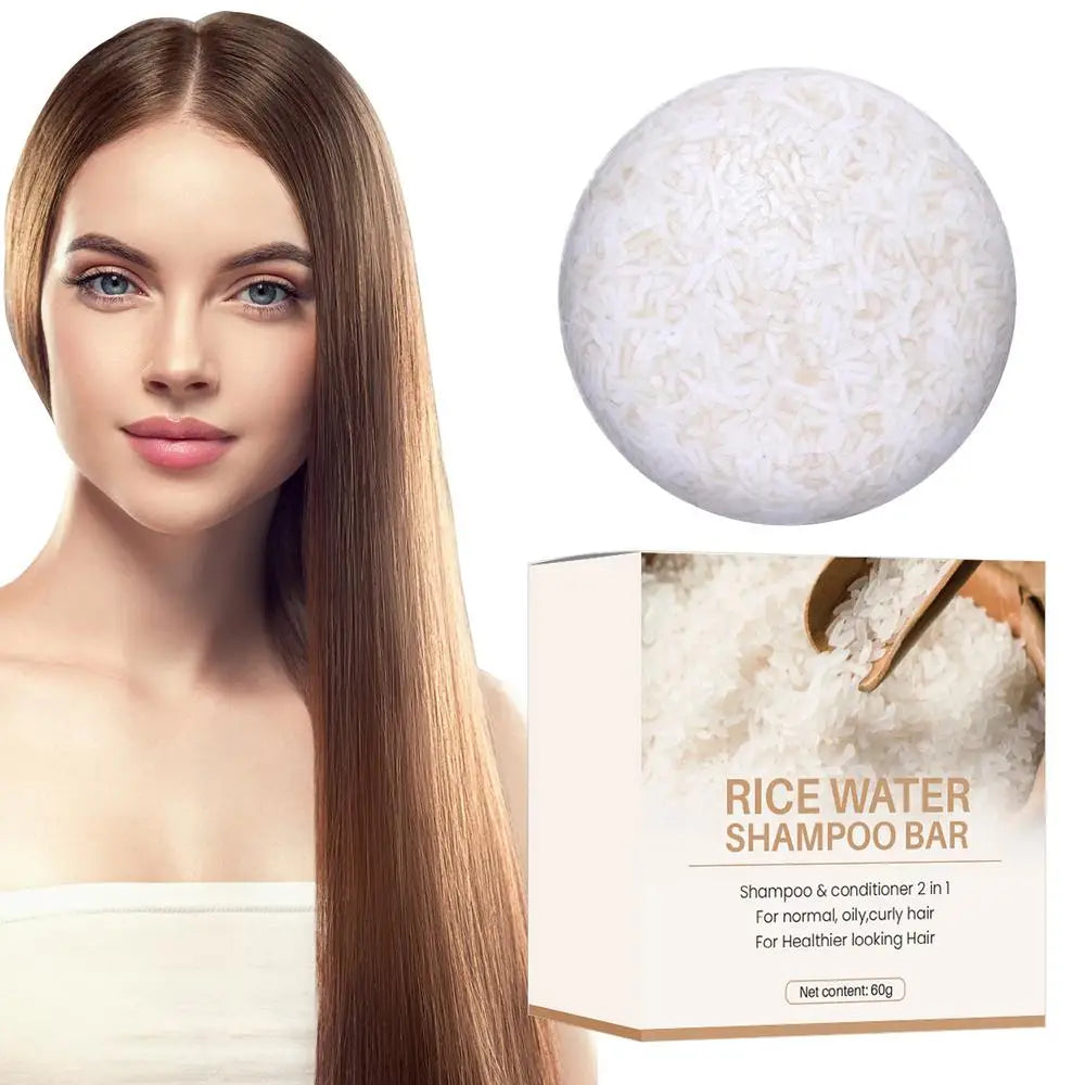 Rice Shampoo Bar Natural Organic Soap Hair Growth Deep Cleansing Qme LEMON China Mainland