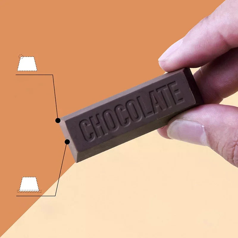 Chocolate Design Eraser Large Student Painting Writing Pencil Qme