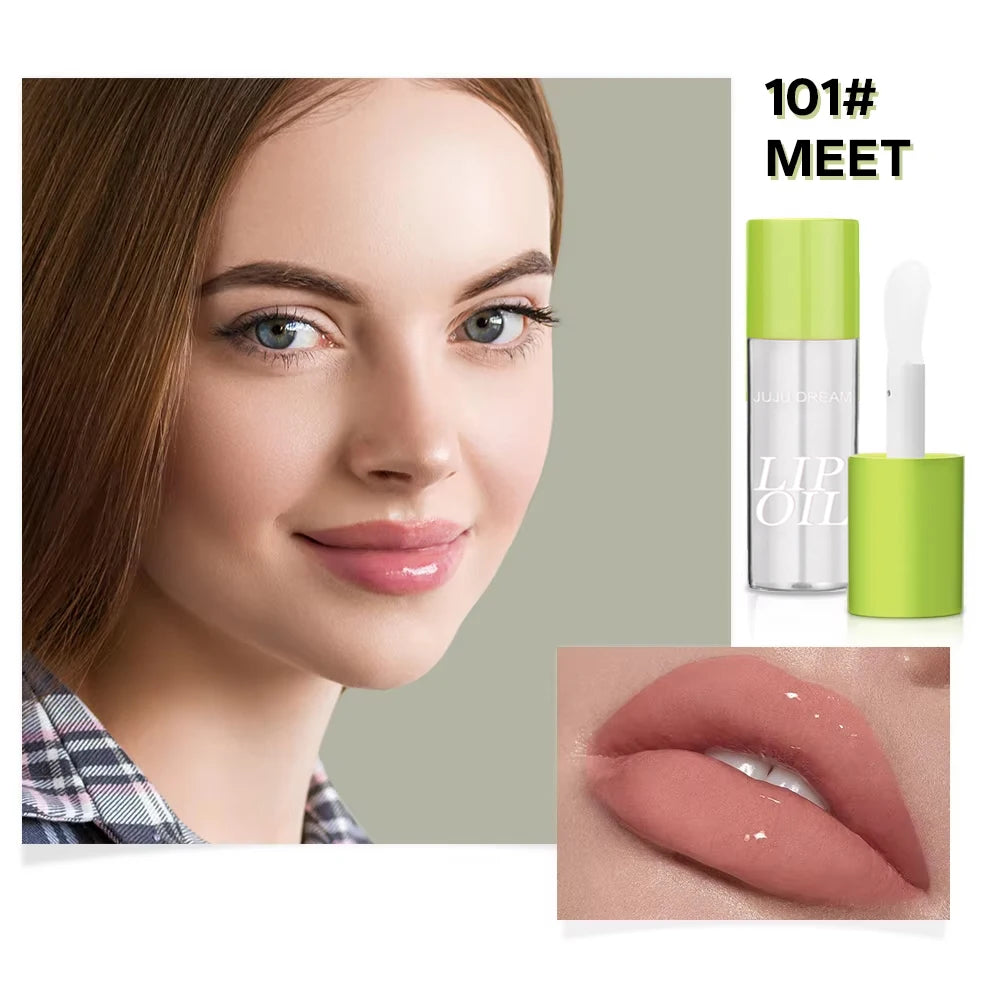 JUJU DREAM Lip Oil Moisturizing Gloss Hydrating Nourishing Care Qme 01