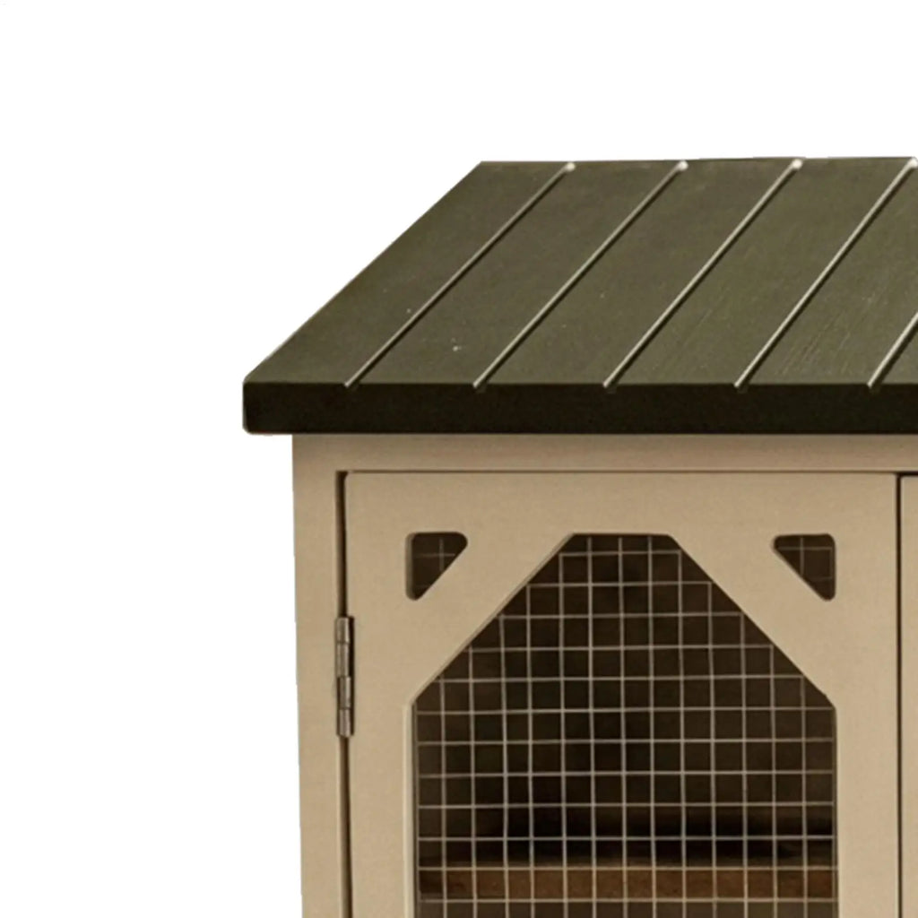 Fresh Egg Holder Rustic Cabinet With Double Doors Egg Organizer With Wire Mesh Window For Home Kitchen Pantry Cabin Coop Farm Qme