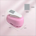 Stamp Border DIY Punch Shape Craft Puncher Embossing Machine Easy Qme Pink