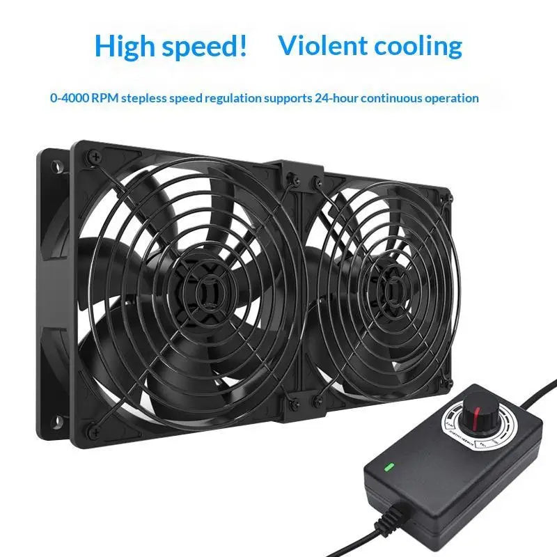 3000RPM Strong Wind Cooling Fan Controller BTC Mining Chassis Cabinet Qme