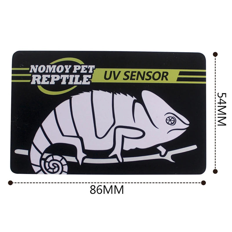 Reptile UVB Light Lamp Bulb Test Card UV Tests Paper Tester Meter Pet Supplies Turtle Ultraviolet Test Tool. Qme 1PC