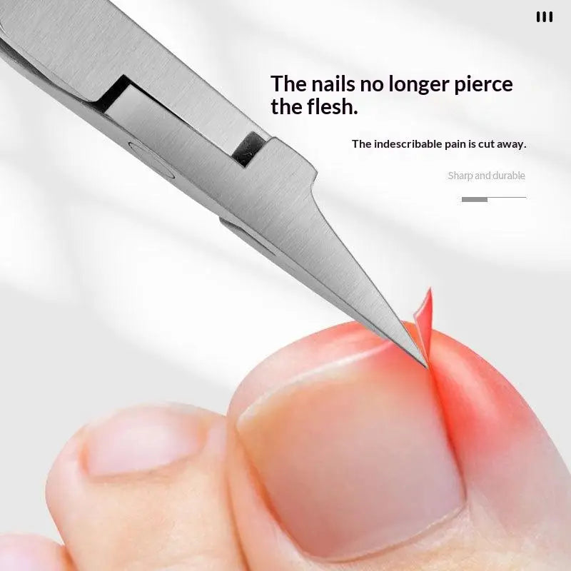 Straight Blade Toenail Nail Clippers Trimming Thick Ingrown Toenails Qme