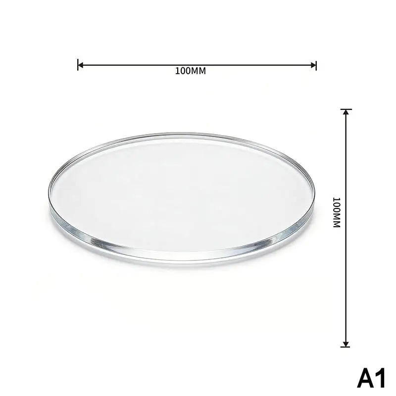 Clear Acrylic Coasters Multifunction Cup Placement Decoration Jewelry Qme A1