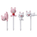 6 Cute Eyes Fruit Fork Plastic Pick Kids Bento Lunch Snack Cake Qme one size
