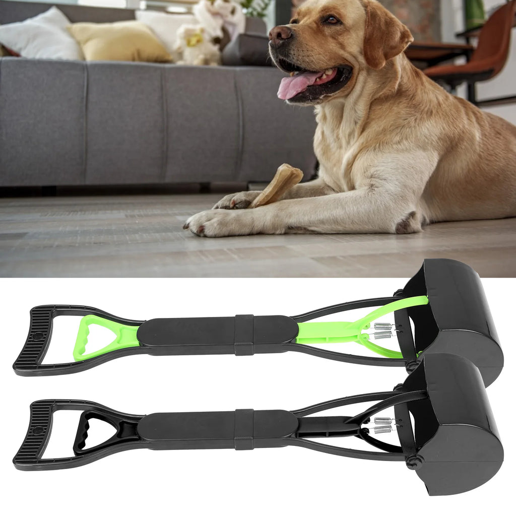 Dog Pooper Scooper Long Handle Waste Picker Jaw Grabber Pet Waste Pickup Tool Easy Clean Outdoor Dog Cat Cleaning Tool Qme