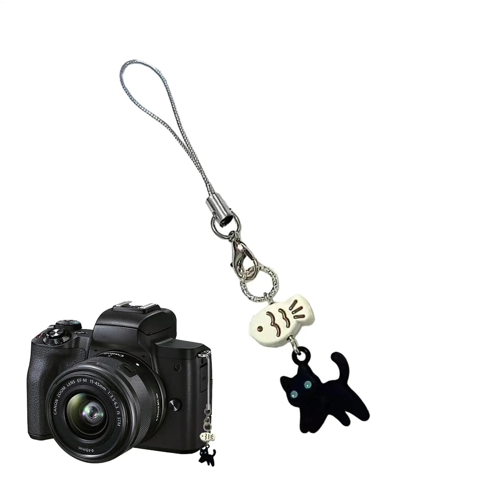 1pc Animal Phone Pendant Resin Cat Cartoon Phone Pendant Aesthetic Phone Accessories Animal Phone Strap For Phone & Keychain Qme