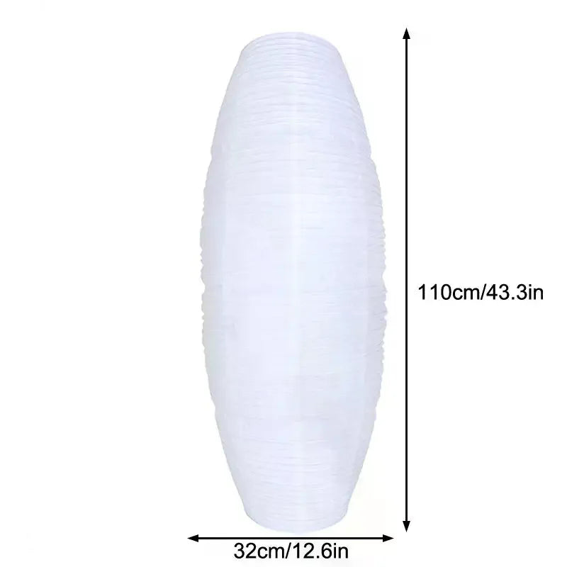 Modern Tall Rice Paper Floor Lamp Soft Warm Glow Minimalist Slim Design For Living Room Bedroom Home Decor Qme