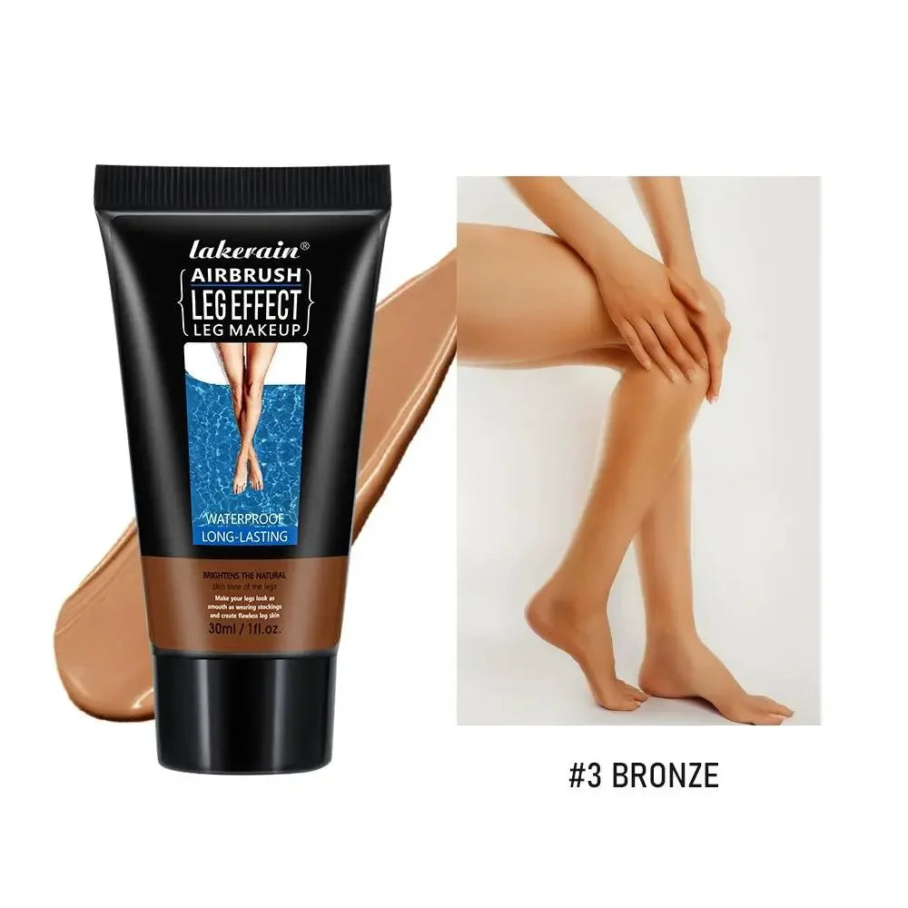 3 Colors Leg Body Makeup Foundation 30/100ml Waterproof Long Lasting Anti-Transfer Concealer Even Skin Tone Body Tanning Cream Qme B3