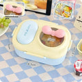 Cute Bento Box For Women & Teens Portable Macaron Style Lunch Container Ideal For Work Picnic Dating Simple Packing Food Storage Qme Yellow with bow