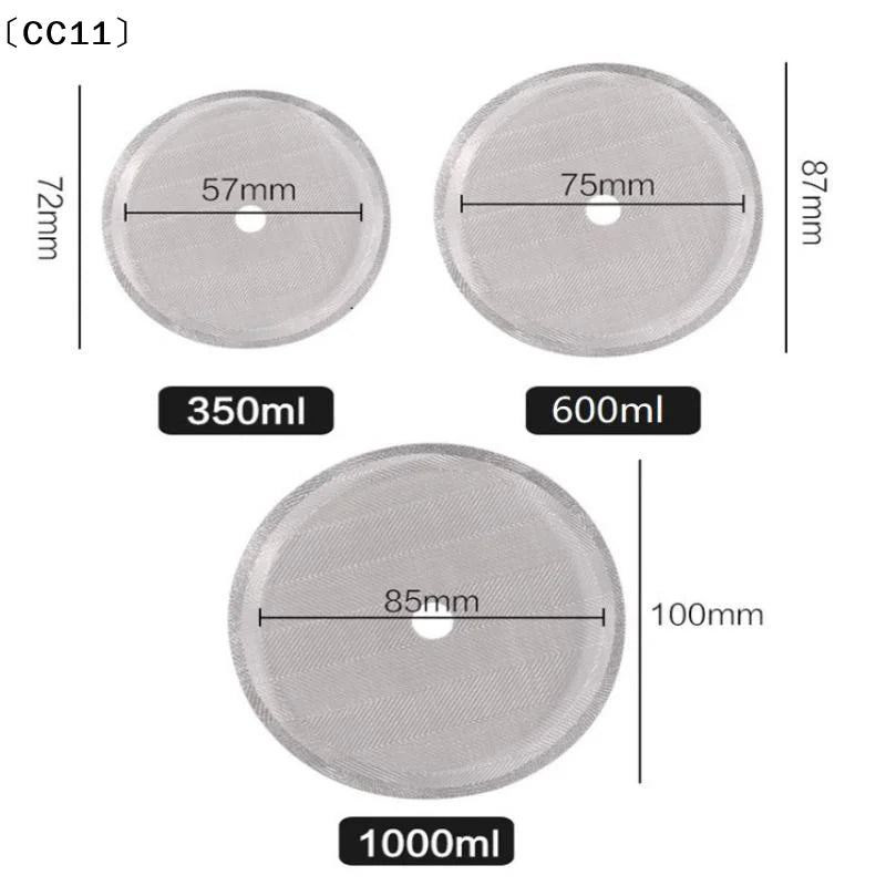 Stainless Steel French Press Filter Screens Reusable Fine Mesh Home Qme