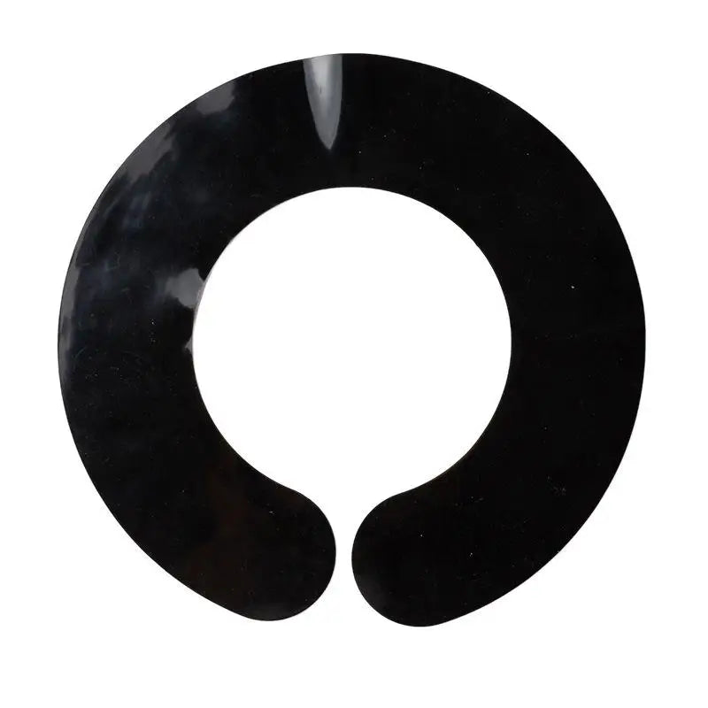 Silicone Stylist Cutting Collar Hair Dyeing Shawl Waterproof Neck Qme Black