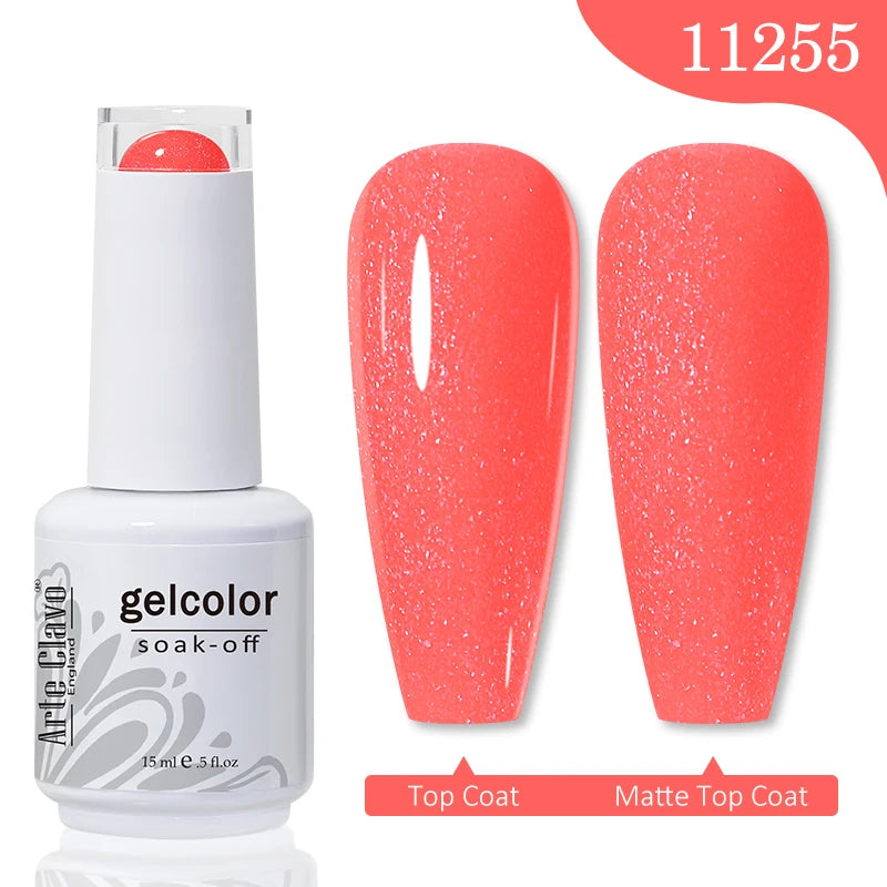 Arte Clavo Gel Nail Polishes Pink Nude Hybrid Lak Manicure