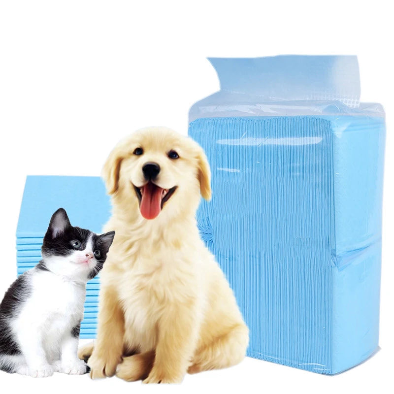 Super Absorbent Pet Diaper Dog Training Pee Pads Disposable Thickened Nappy Pads For Cats Dog Diapers Cage Mat Pet Supplies Qme