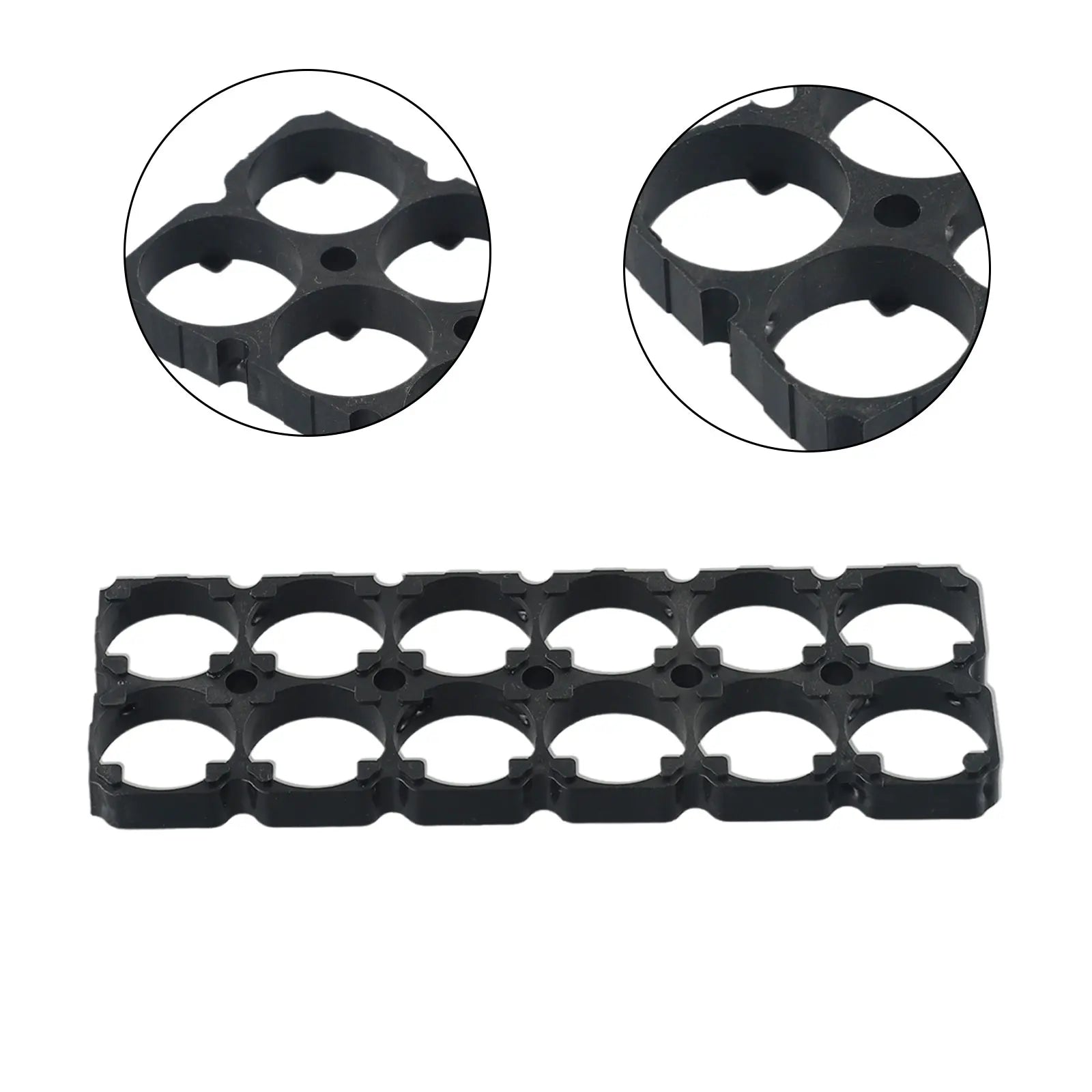 4pcs 2x6 21700 Batteries Battery Fixed Bracket Battery Holder Holding Battery Packs Plastic Frame Bracket Workshop Accsessories Qme