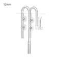 AQUAPRO Plastic Inflow Outflow Inlet Outlet Skimmer Lily Aquarium Accessories Tank Pipe Fish Water Filtro Fishbowl Akvarium Qme white 12