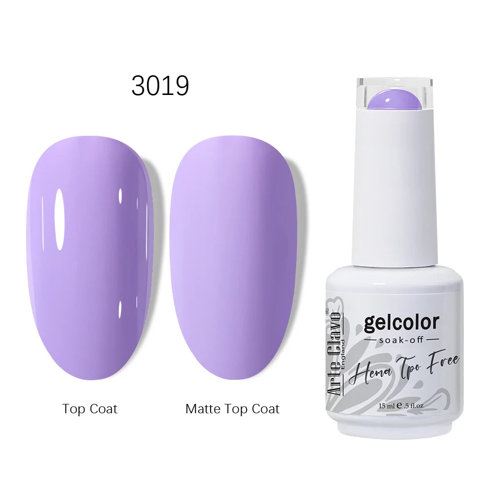 Arte Clavo HEMA TPO Gel Nail Polish Pink Series Semi Permanent Soak