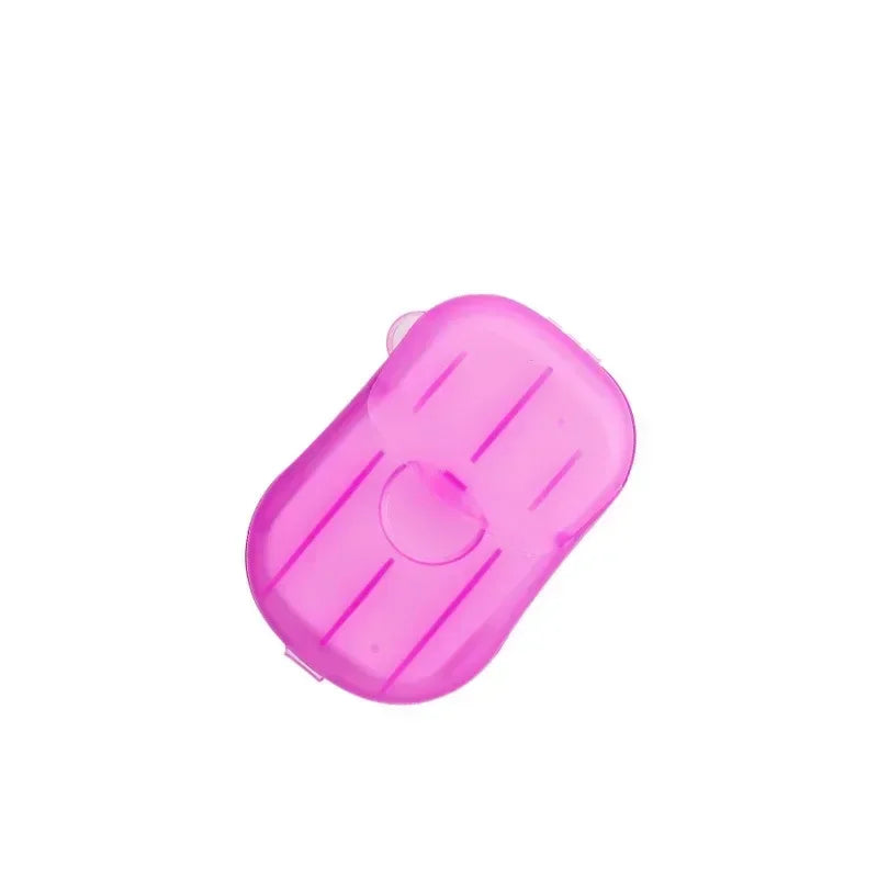 Outdoor travel disposable soap tablet box soap paper Portable hand washing tablet Small soap tablet mini soap sheet Qme
