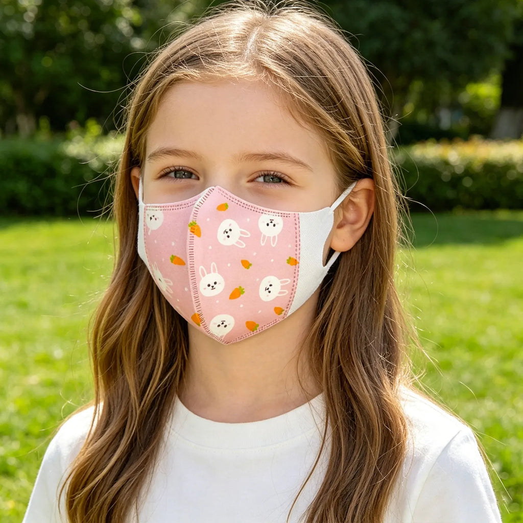 10PCS Kids Disposable Mask Creative Cartoon-Themed Prints 3 Layer Face Mask Children Outdoor Dustproof Face Masks Qme