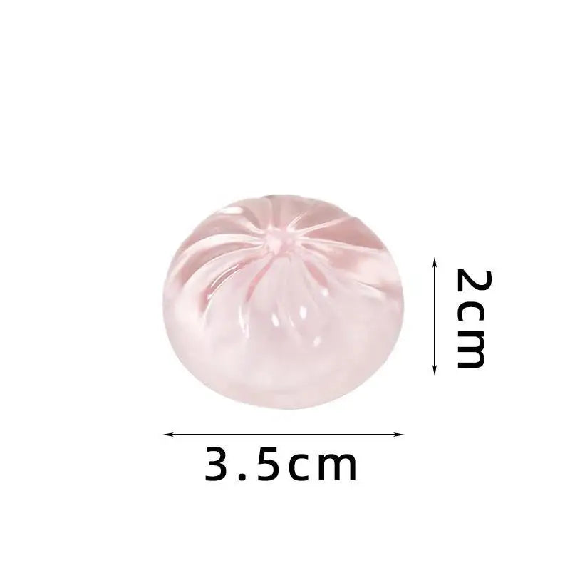 Mini Dumplings Steamer Bun Squeezable Toys Soft Stress Relief Crystal Qme