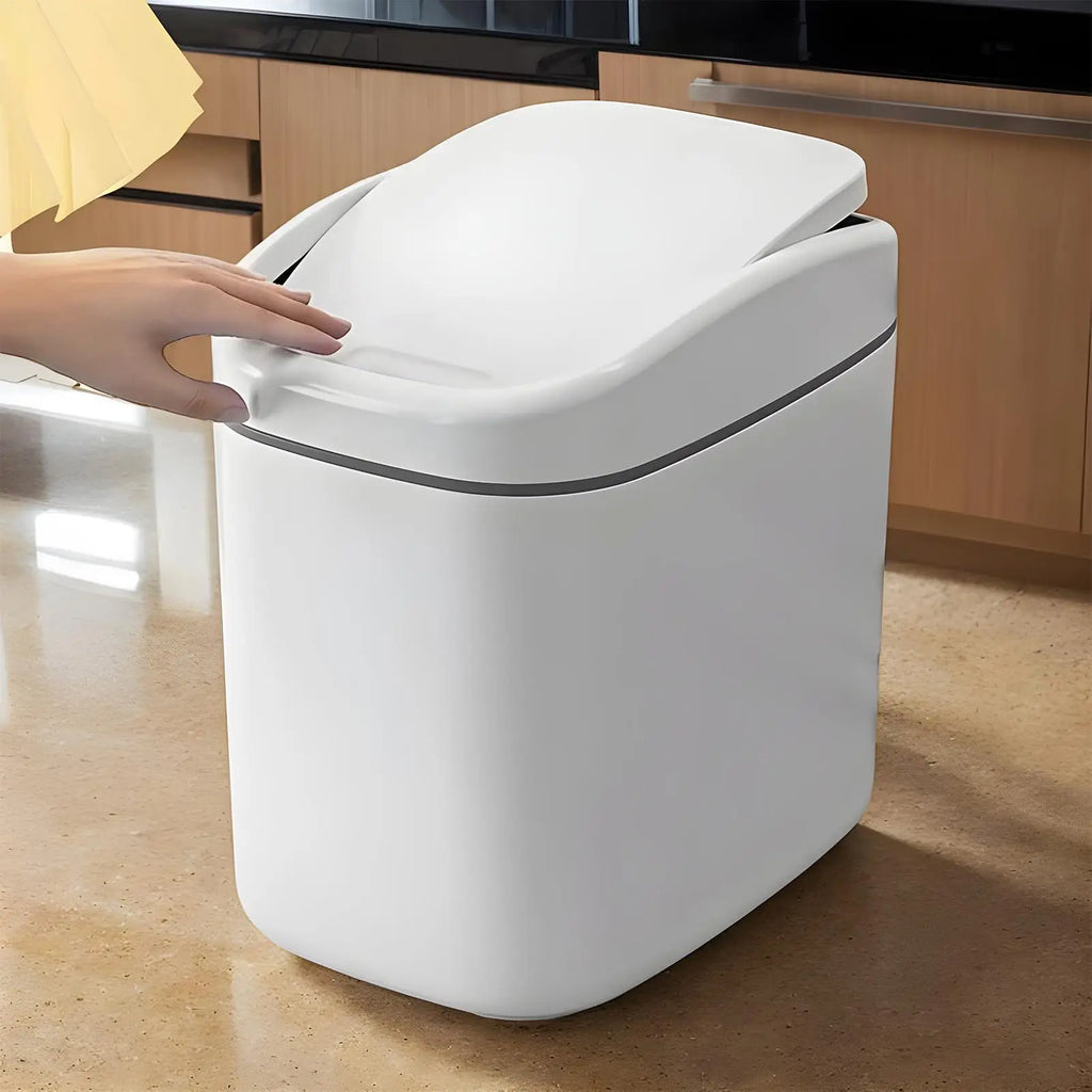 Desktop Trash Bin with Lid Multi-Functional Table Wastebasket Garbage Can Dustbin Wastebasket Trash Can Dispenser for Bathroom Qme