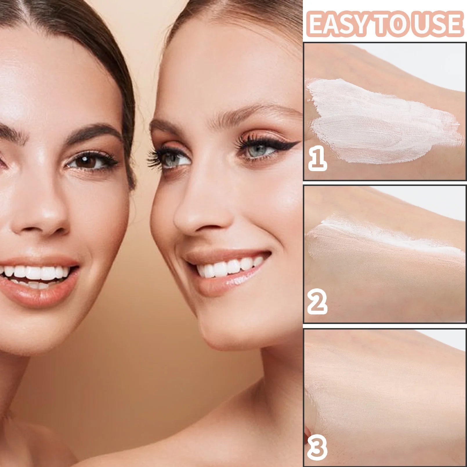 1PC Magic Color Changing Foundation Liquid Soft Matte Long Lasting Hydrating Makeup Base Cream for All Different Skin Tone Qme