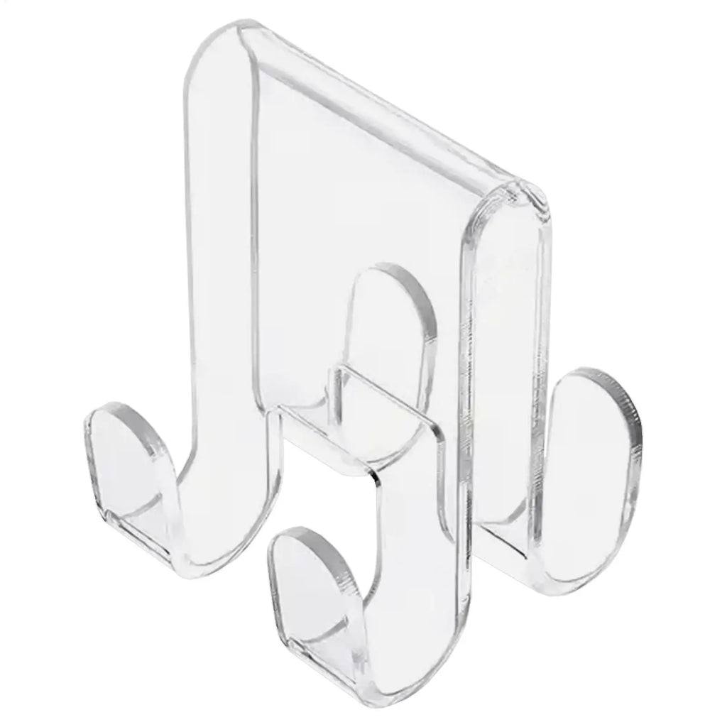Shower Hooks Over Glass Door Acrylic Shower Door Towel Hooks Space-Saving Shower Door Hooks for Clothes Towels Washcloths and Qme