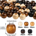 Maple Wood Beads Large Hole DIY Jewelry Packaging Garment Accessories Qme 100pcs