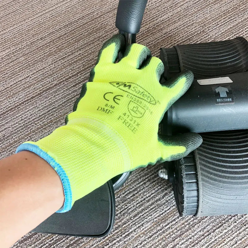 5pairs 500 Labor Protection Rubber Gloves Elastic Anti-slip Wear-resistant Soft Breathable Latex Foam Qme