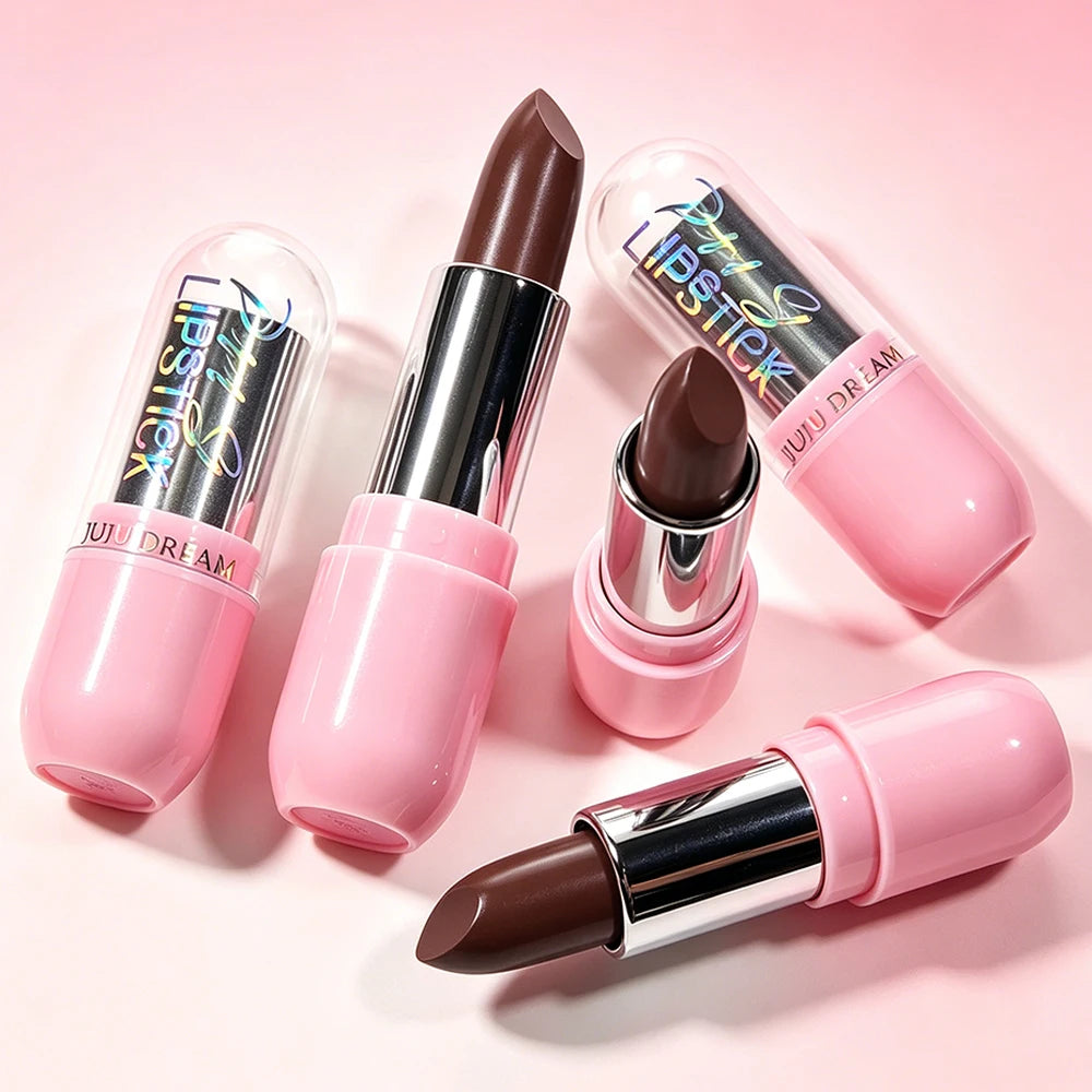 Long-lasting Pearlescent Lipstick Hydrating Smooth Non-stick Qme