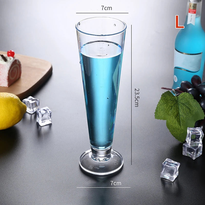 Acrylic Cocktail Cup Unbreakable Wine Glass Home Wedding Party Bar Qme L
