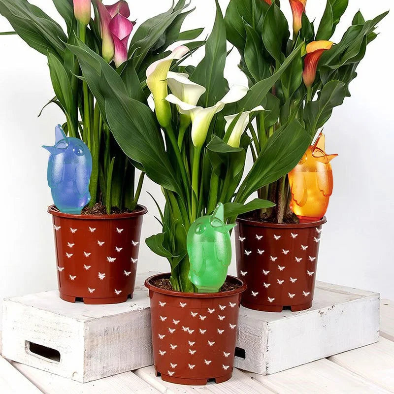 1Pcs Automatic Watering Device Lazy Self-Water Drip Irrigation Indoor Flower Plant Spike Dripper Garden Watering Tools Cute Bird Qme