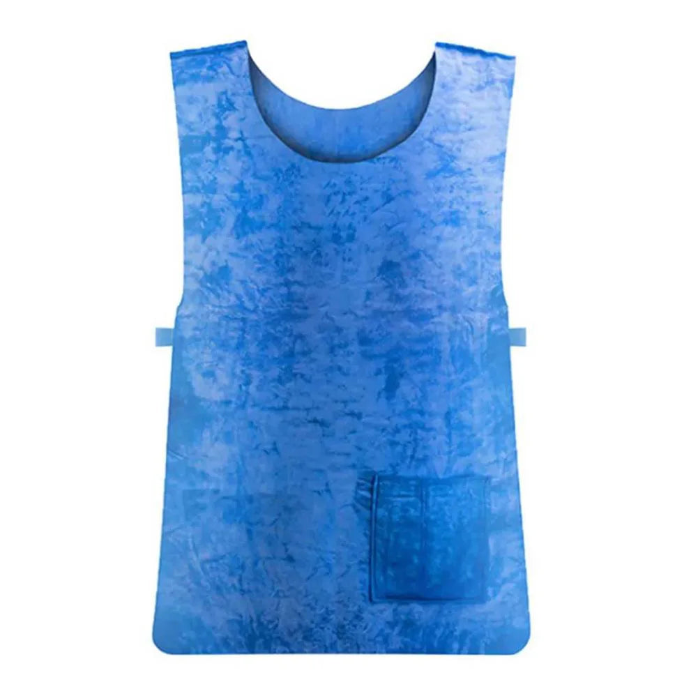 Summer Cooling Vest Comfortable Cold Vest Lightweight Ice Clothes Adjustable for Cycling Running Outdoor Sports for Hot Weather Qme Blue