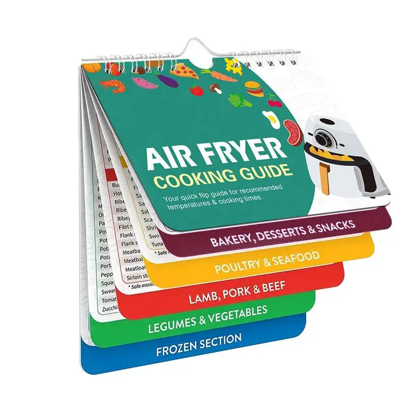 Magnetic Air Fryer Cooking Times Chart Sheet Cooking Times Magnetic Air Fryer Cheat Cooking Conversion Magnet Refrigerator Qme