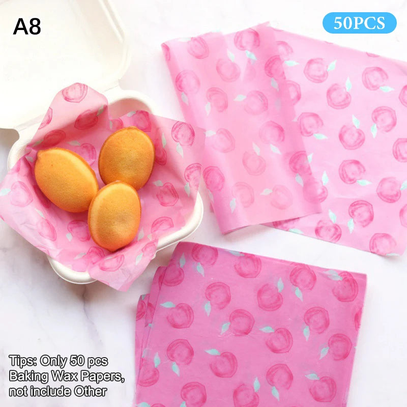 Non-stick Cake Burger Chips Wrapping Papers Food Grade Baking Wax Qme A8