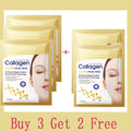 10PCS Collagen Anti Wrinkle Facial Mask Anti Aging Fade Fine Lines Firm Skin Moisturizing Brightening SkinCare Korean Cosmetics Qme 5pc