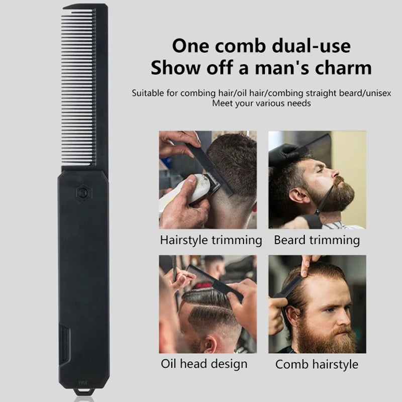 Portable Plastic Folding Pocket Combs Barber Men Oil Head Beard Hair Qme