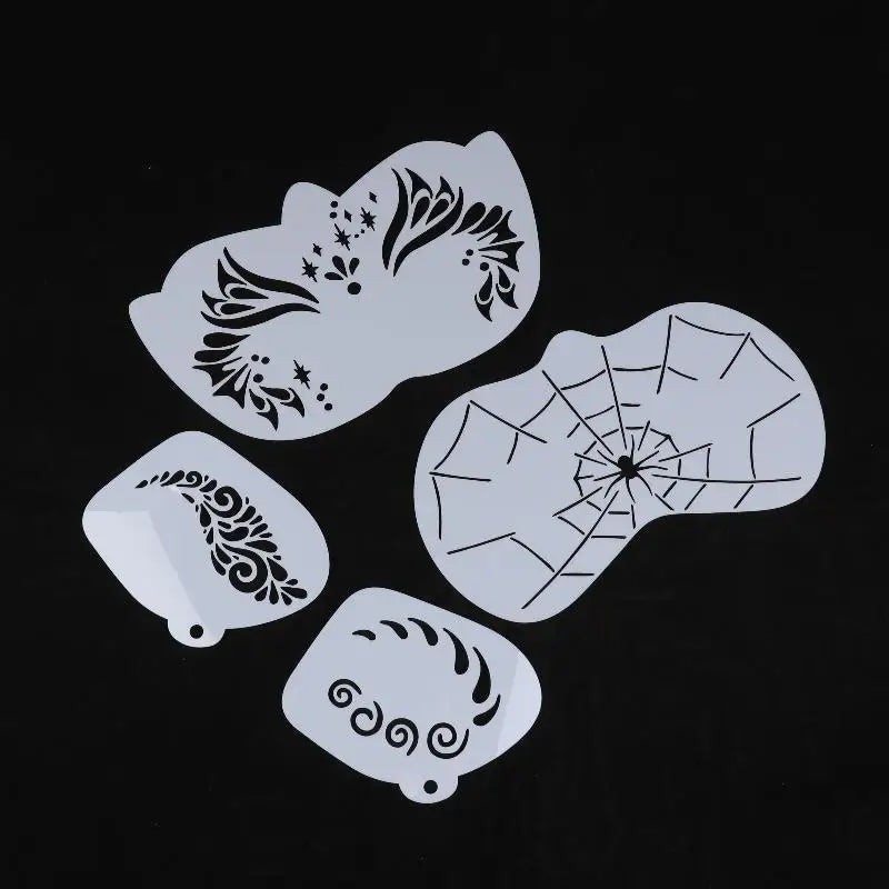 Face Paint Stencils Professional Body Art Templates Parties Makeup Qme
