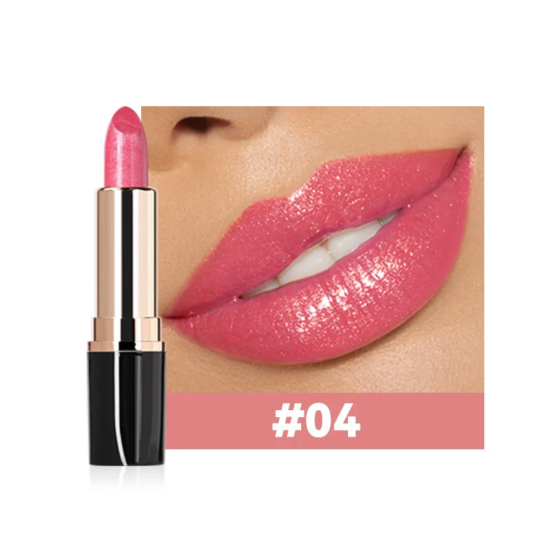 Waterproof Shiny Lipstick Long-lasting Retention Multiple Colors Qme 04
