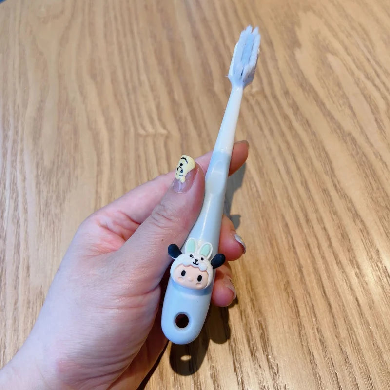 Hello Kitty Kuromi Cartoon Toothbrush Cute Student Soft Bristles Qme
