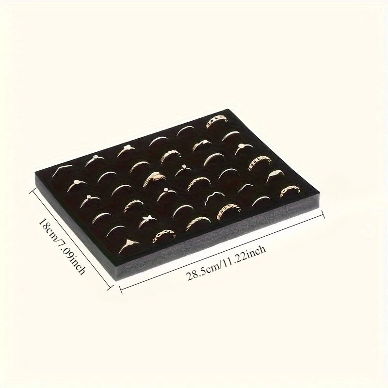 Velvet Jewelry Tray for Displaying Rings, Earrings, Necklaces, and Bracelets, Perfect for Home Decor, New Year Gifts, Qme