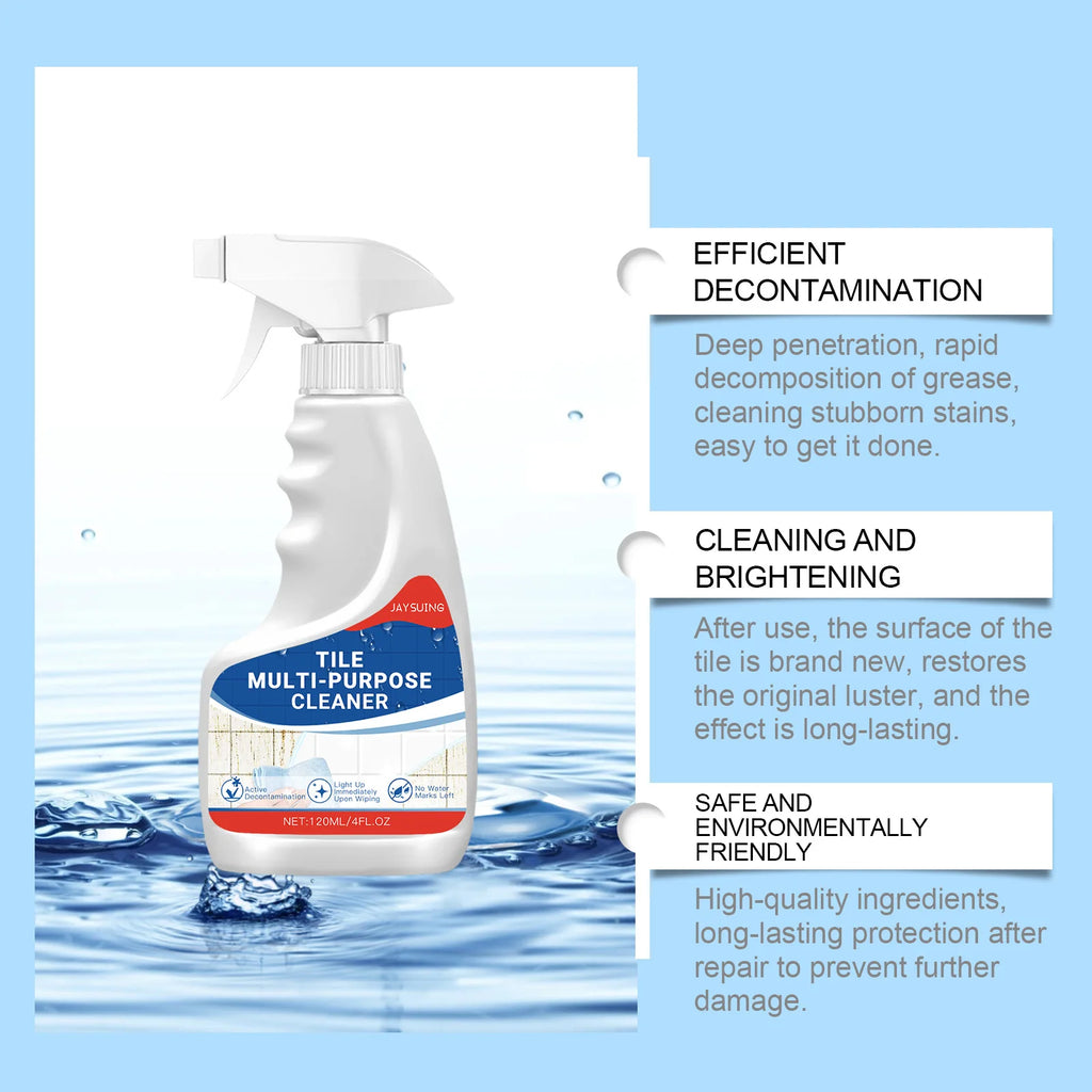 Ceramic Tile Cleaner Floor Wall Tile Polishing Maintenance Scratches Removal Brightening Toilet Descaling Tile Cleaning Spray Qme