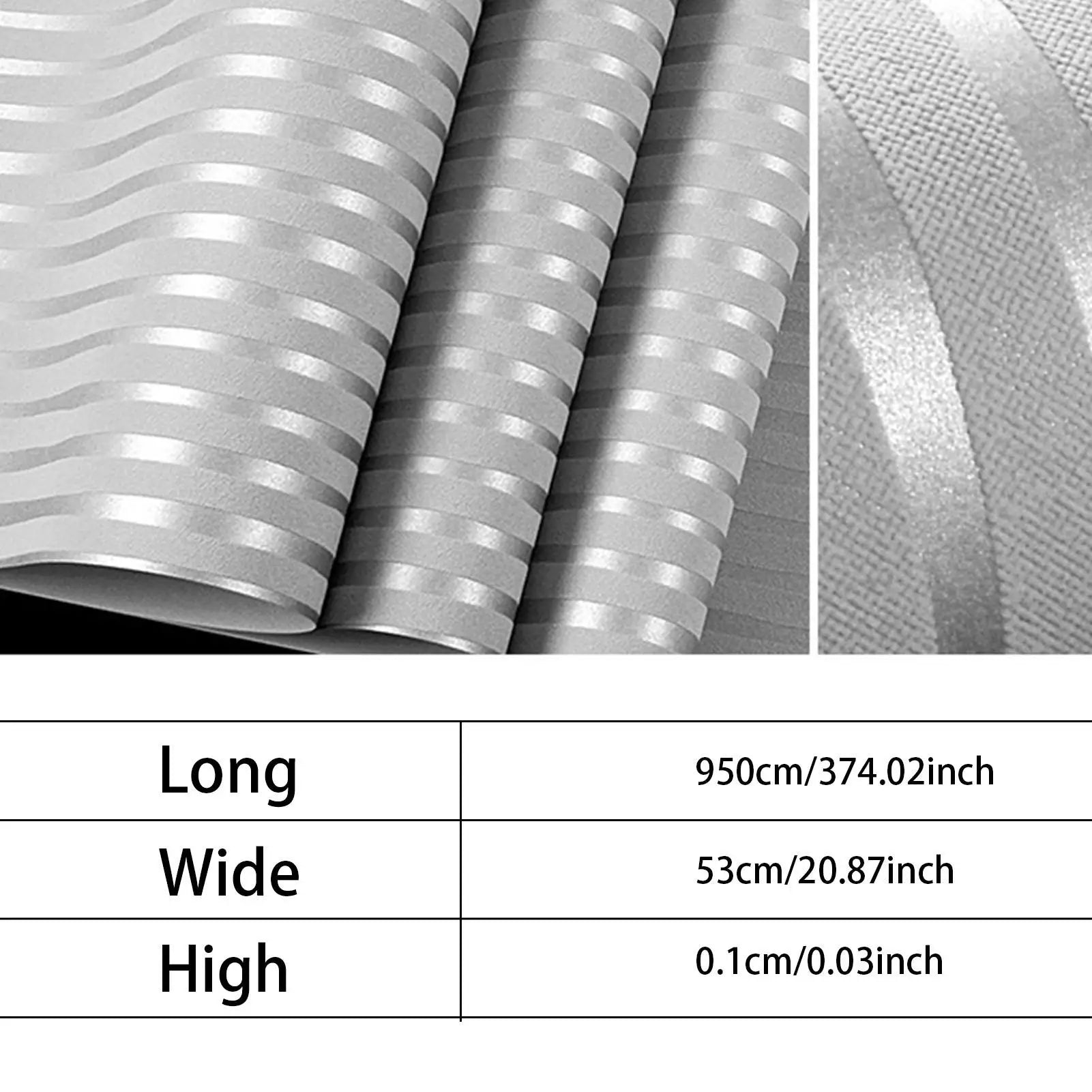 Striped Wallpaper Decorative Wall Film Modern Minimalist Non-woven Waterproof Wallpaper for Shelves Cabinet Furniture Bedroom Qme