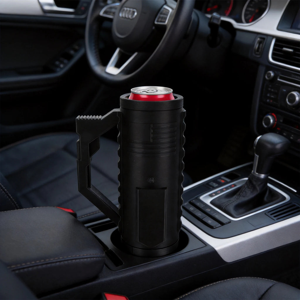 Non-Slip Handle Drink Holder for Soda Beer Water Bottle Dual Tactical Loading Can Rack for Sports Events Parties & Outdoor Use Qme