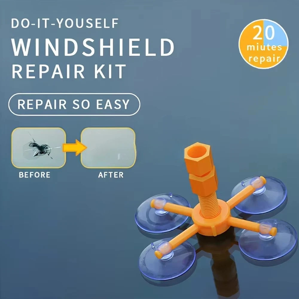 Windshield Repair Kit Scratche Quick Fix Car Styling Cracked Glass Windscreen Resin Sealer DIY Auto Window Screen Polishing Tool Qme