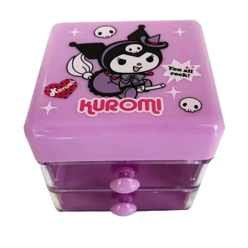 Hello Kitty Kuromi Japanese-style Cartoon Desktop Organizer Cute Mini Qme