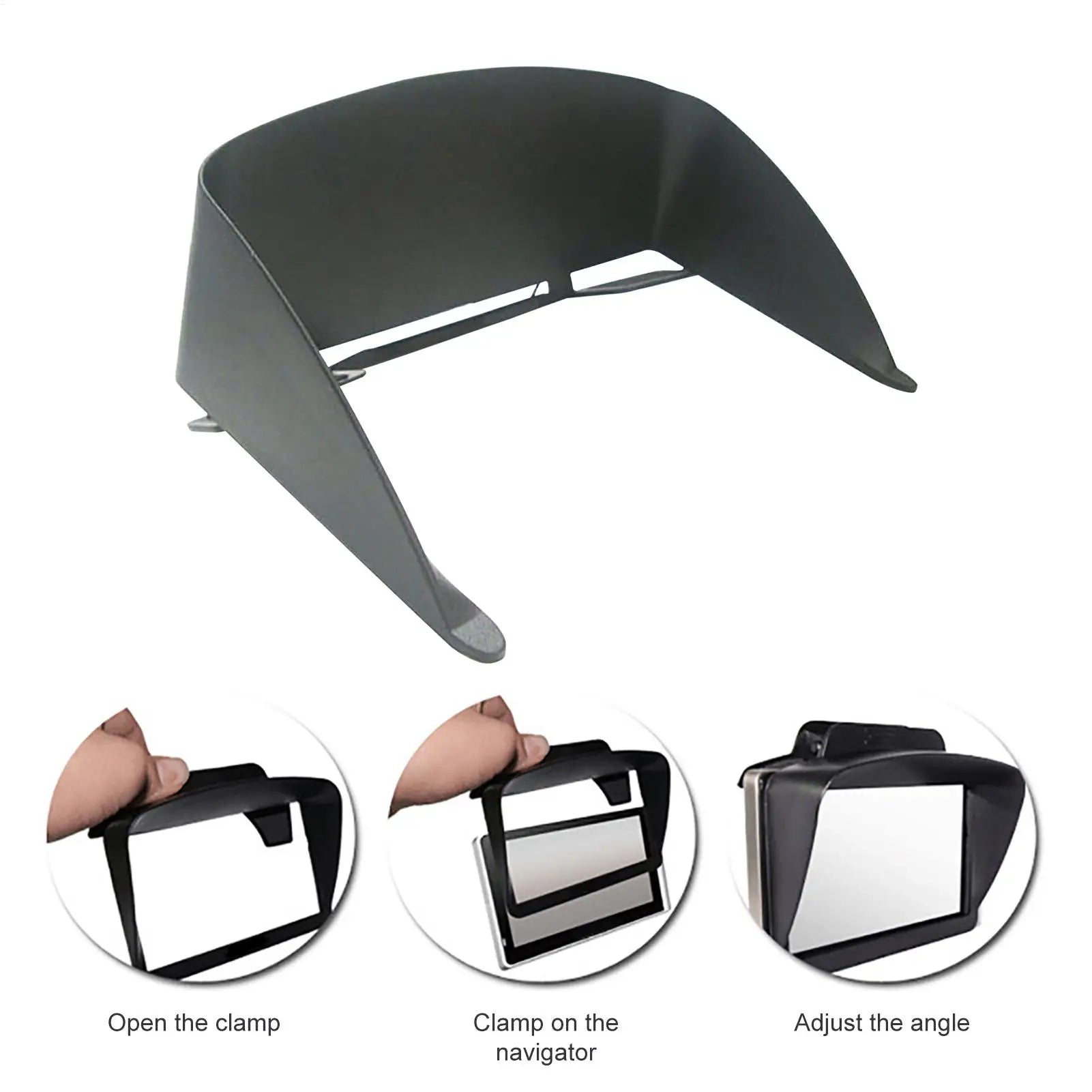 GPS Sun Shade Cover Sun Protection And Anti-UV Anti-reflective Universal GPS Navigator Sunshade For 6 And 7 Inches GPS Qme